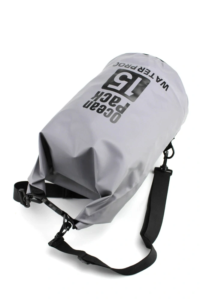 Ocean Pack, vodotesný vak 15L šedý