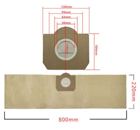 5x Vrecko do vysávača Karcher, 6.959-130, WD3.200 MV3 WD3 200 SE4001