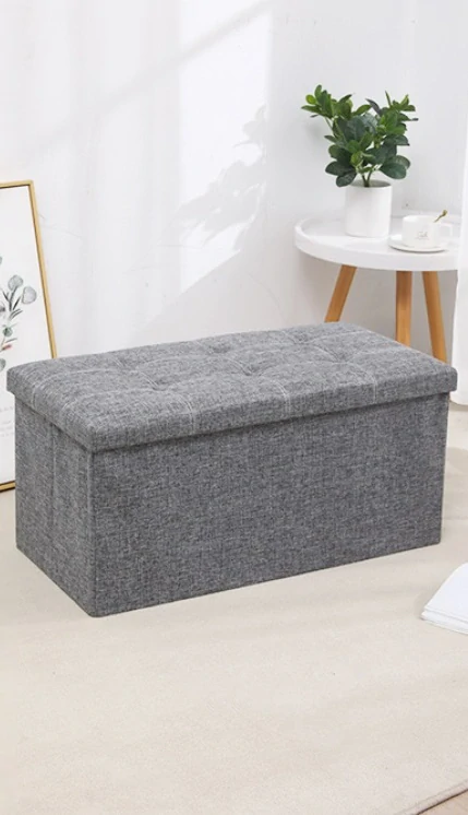 Taburet 76x38x38 šedá/antracit