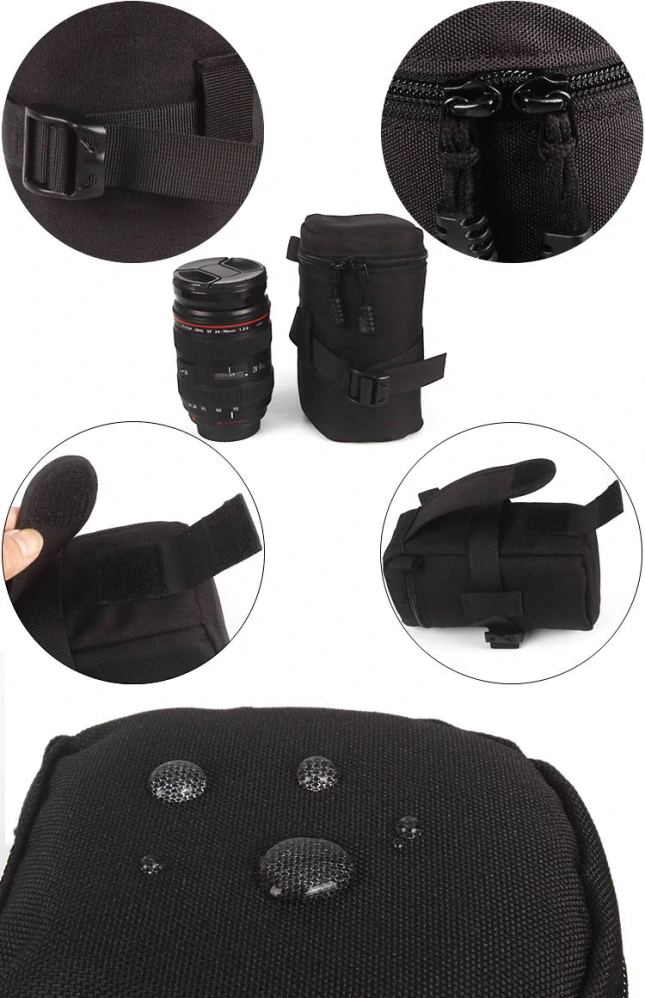 Puzdro na objektív 80x90mm čierne