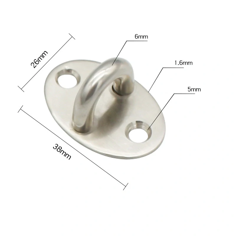 Nerezový hák 300mm na dvere, vráta, okno s protikusom
