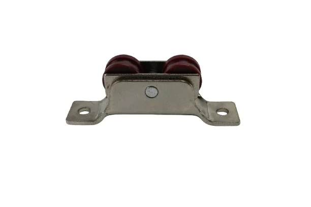 Pojazdové koliesko pre posuvné systémy nylon červené dvojité