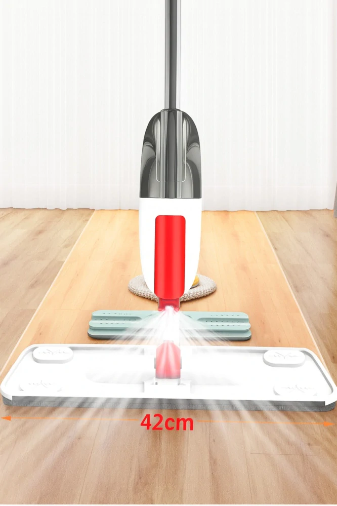 Mop s rozprašovačom 3x poťah, biely červený