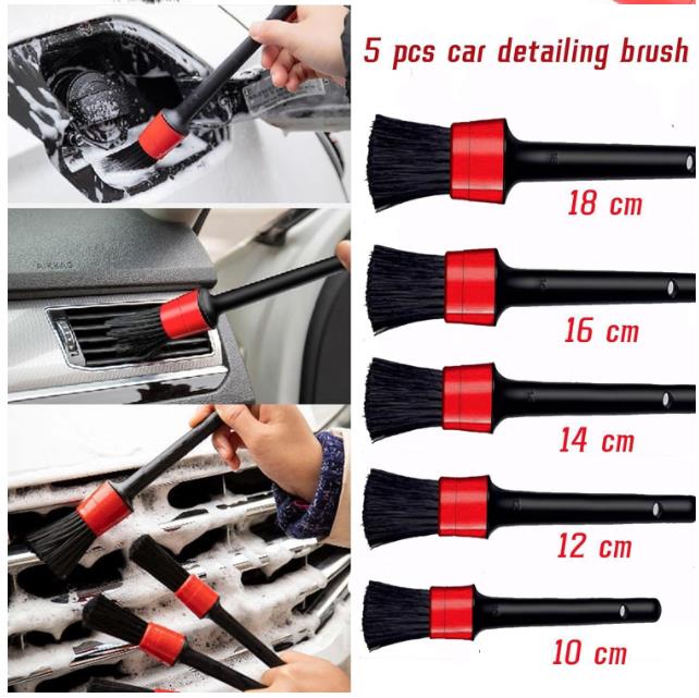 Sada štetcov a kefy na auto detailing 15ks
