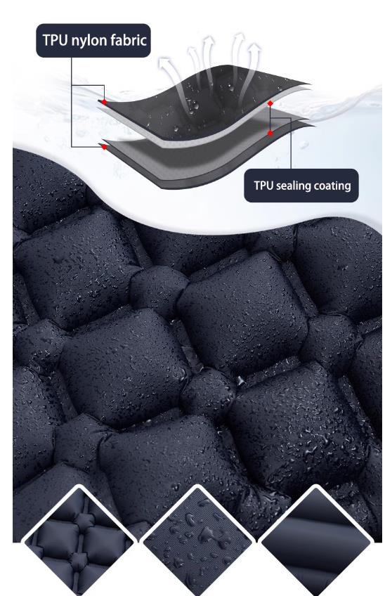 Nafukovacia turistická karimatka military zelená