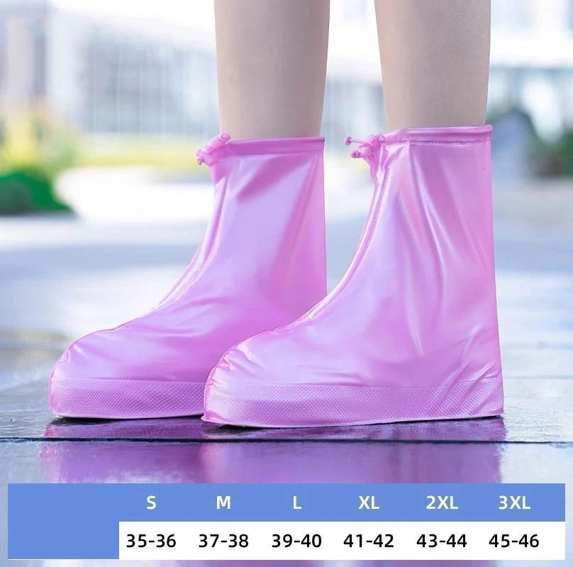 Štýlové nepremokavé návleky na topánky ružové 2XL