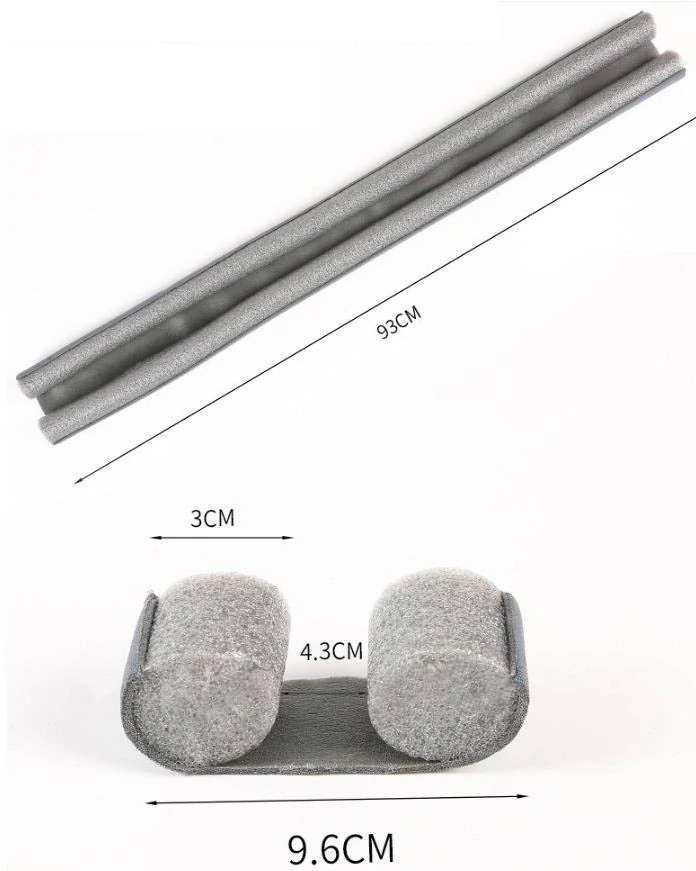 Obojstranná tesniaca lišta pod dvere – šedá