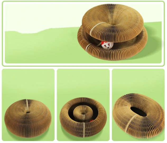 Škrabadlo pre mačky, harmonika z kartónu väčšia