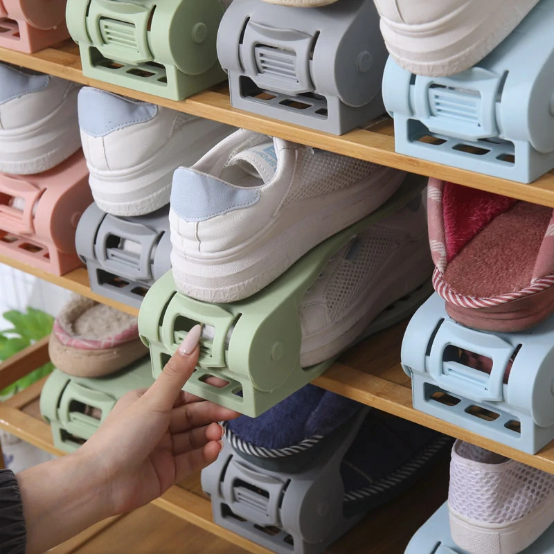 Plastový organizér na topánky - ružový