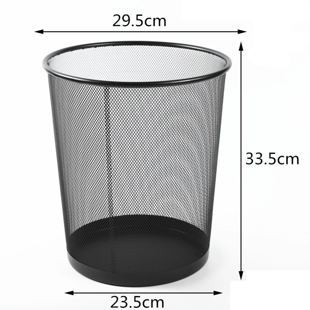 Odpadkový kôš drôtený – kovový, 19 l, čierny