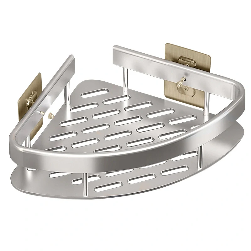 Nalepovacia rohová polička ALU strieborná