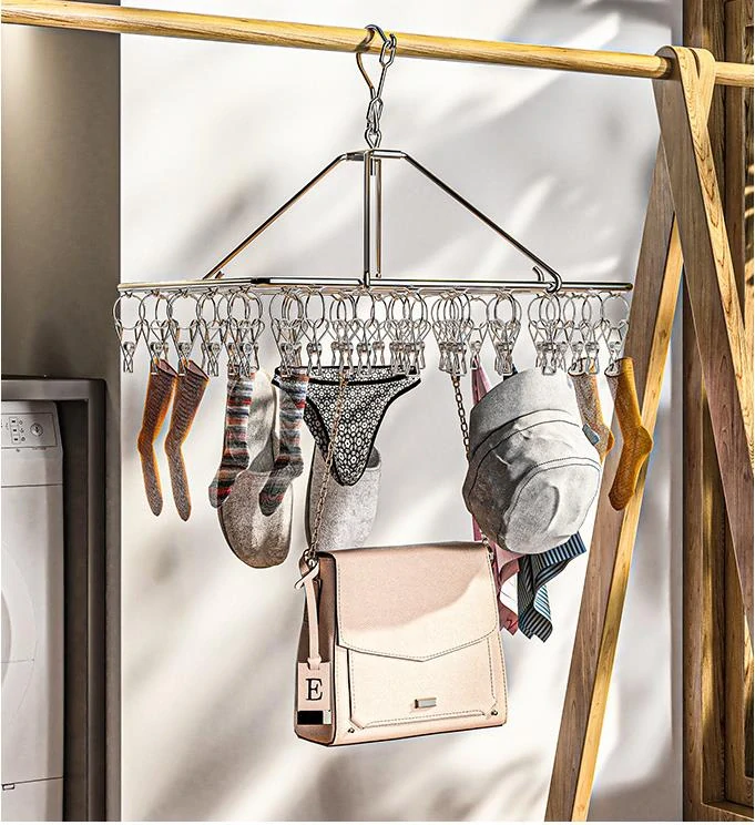 Sušiak na ponožky a spodnú bielizeň 40 kolíčkov nerez