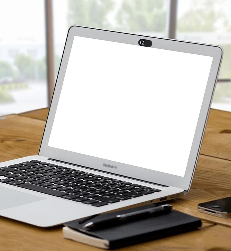 3x Kryt webkamery mobilu alebo notebooku 18mm biely