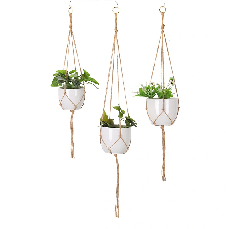 Záves na kvetináč - prírodný 60cm