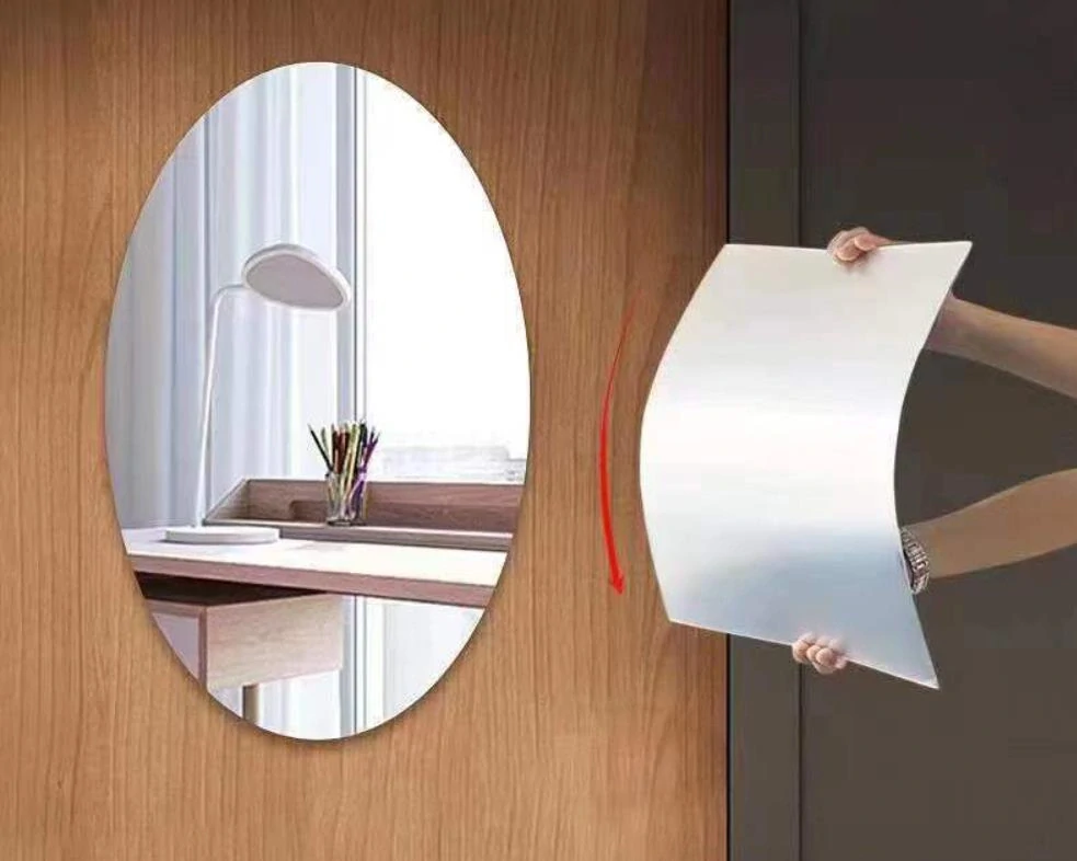 Oválne samolepiace zrkadlo 30 x 45 cm