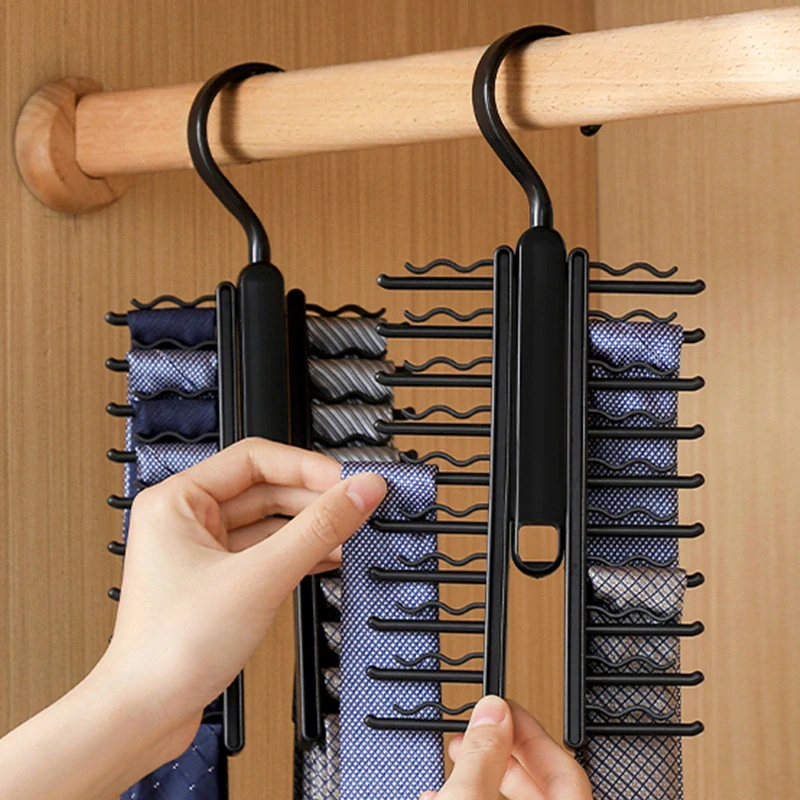 Vešiak na kravaty - čierny