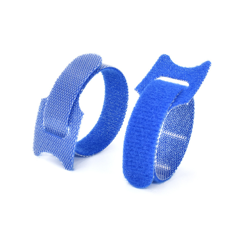 24 x Opasok na suchý zips, organizér káblov 150x12mm modry