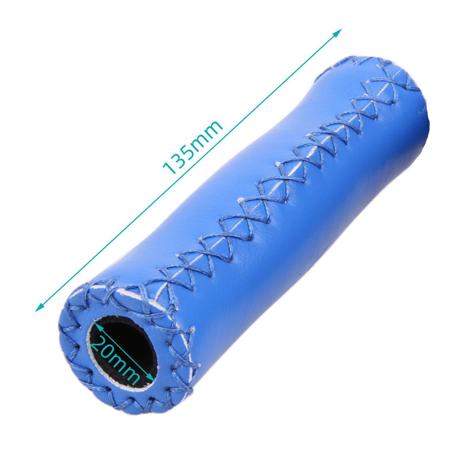 Kožené gripy na bicykel (1 pár) – hnedé