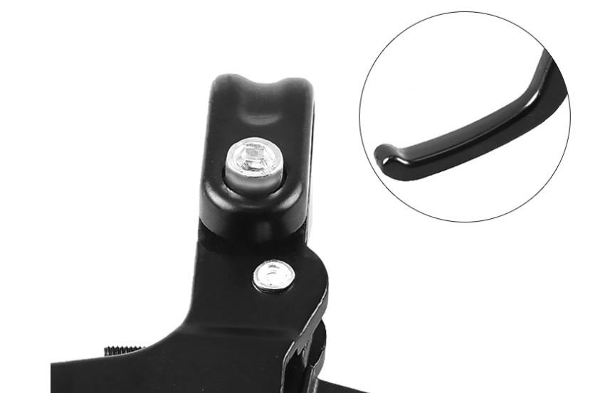 Brzdové páky na bicykel (1 pár, farba strieborná)