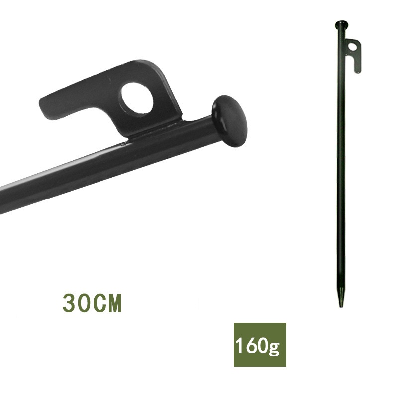 Stanový kolík 30 cm - zosilnený oceľový kolík s rýchlo-úchytovým okom