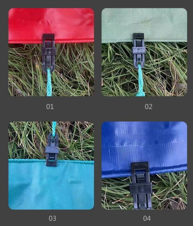 Napínacia svorka na plachtu / stan - sada 10 ks