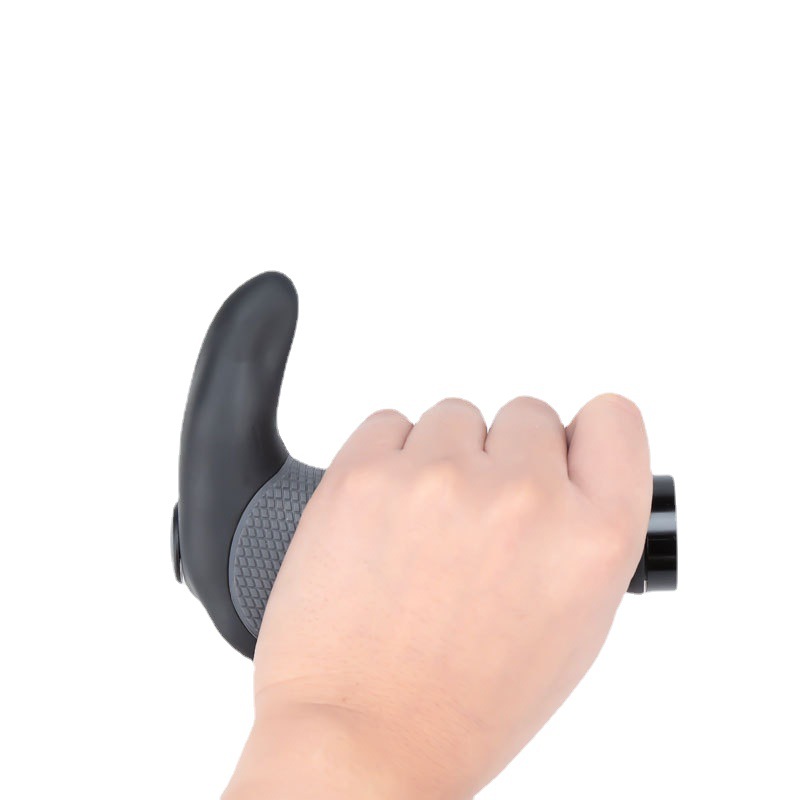 Ergonomické rohy na bicykel (1 pár, čierna farba)