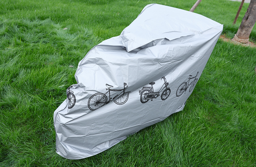 Ochranná plachta na bicykel - zosilnená verzia, šedá (2 m × 1 m)