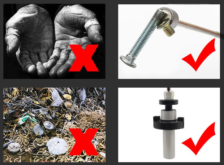 Teleskopický magnet, uchopovač