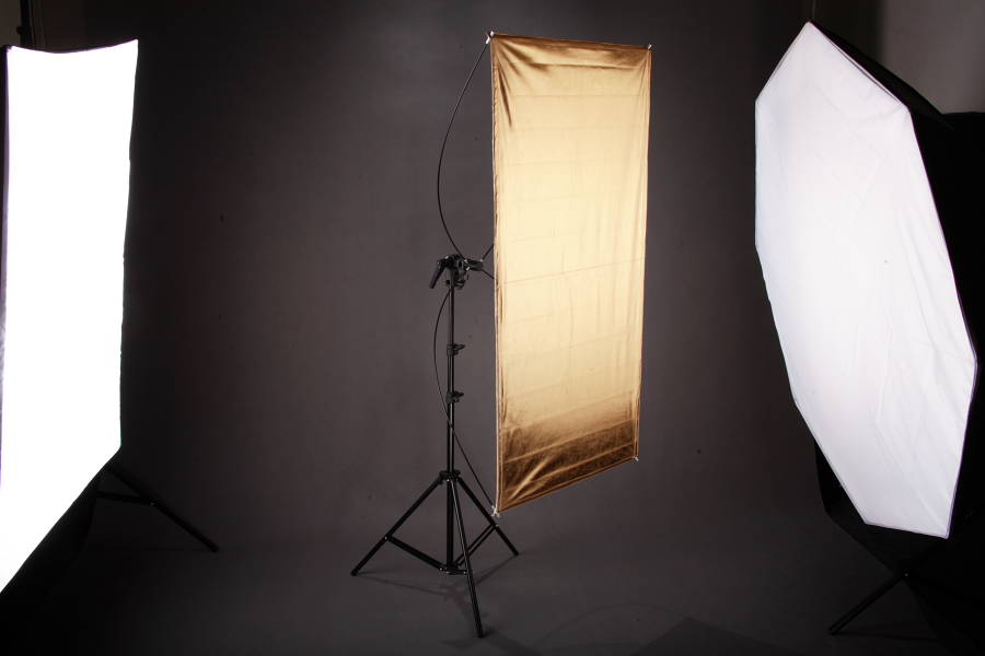 Odrazový panel 60x120cm 2 v 1 zlatá / strieborná