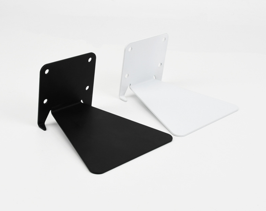 Kovová neviditeľná polička - čierna 1ks 130mm