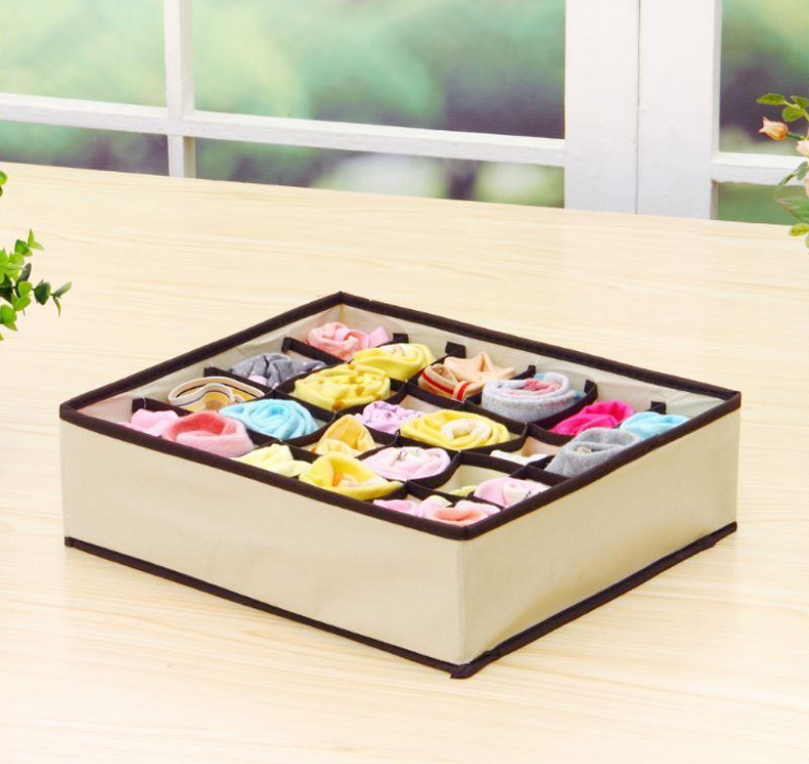 Skladací organizér na spodnú bielizeň 4 ks