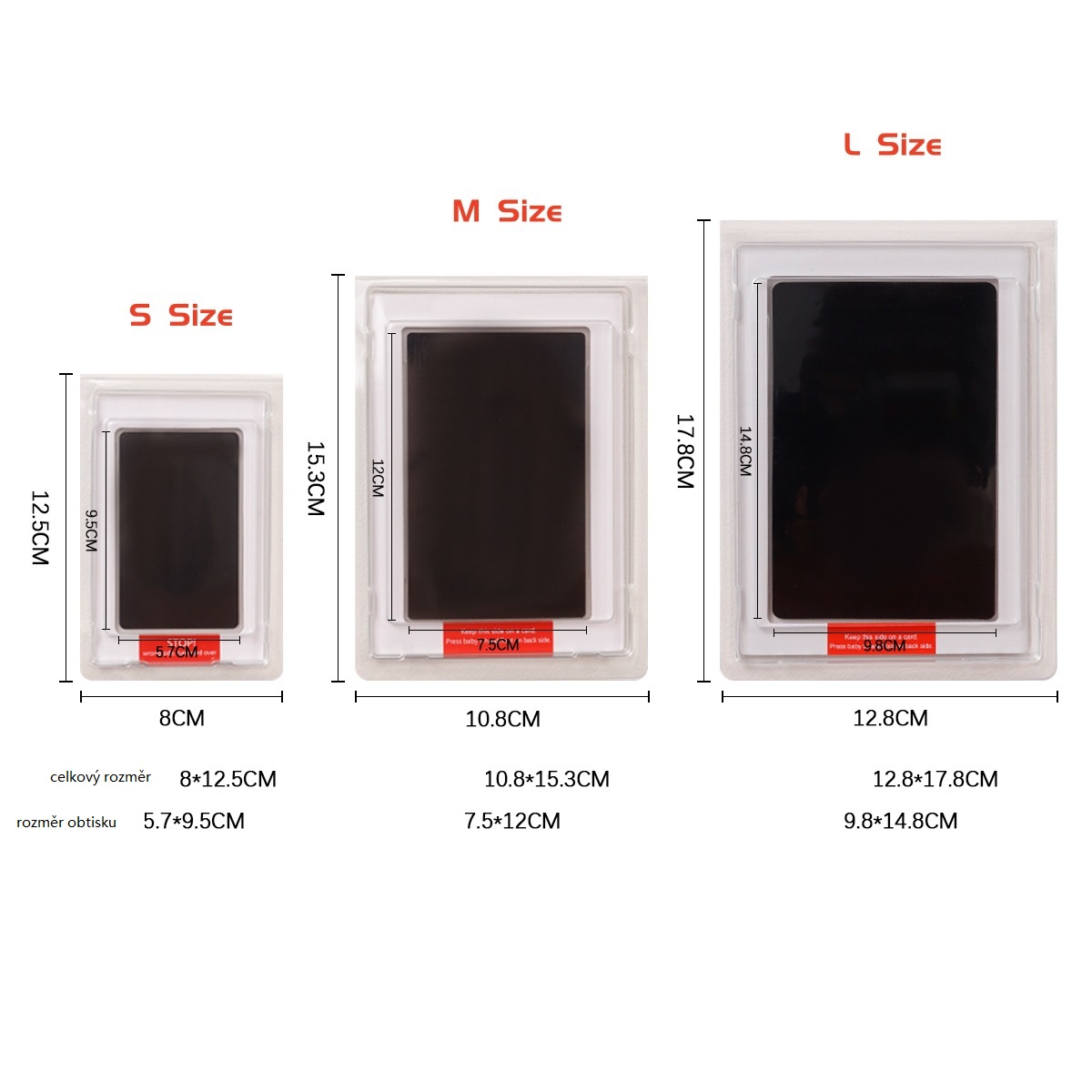 Odtlačok labky – atramentová sada L (pre zvieratá)