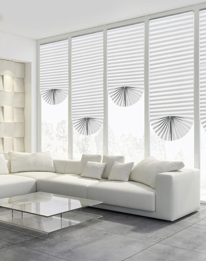 Plisé samolepiaca roleta, žalúzie na okno – biela 60 × 180 cm