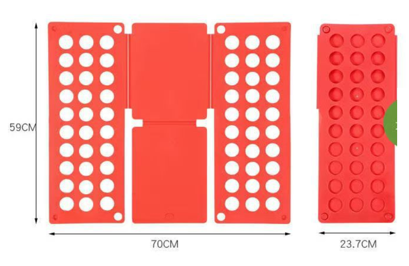 Doska na rýchloskladanie oblečenia červená