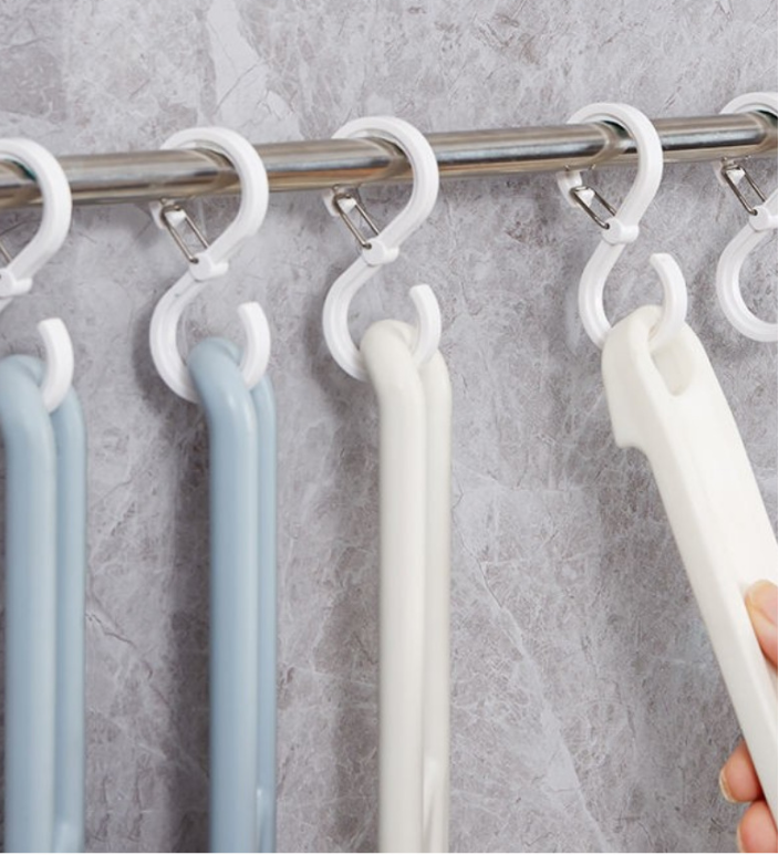 Univerzálna S háčiky s poistkou – súprava 8 ks