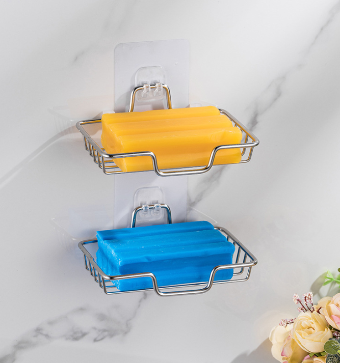 Nalepovací držiak mydla do sprchy, nerez