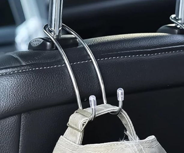 Háčik do auta na opierku hlavy – kovový (1 ks)