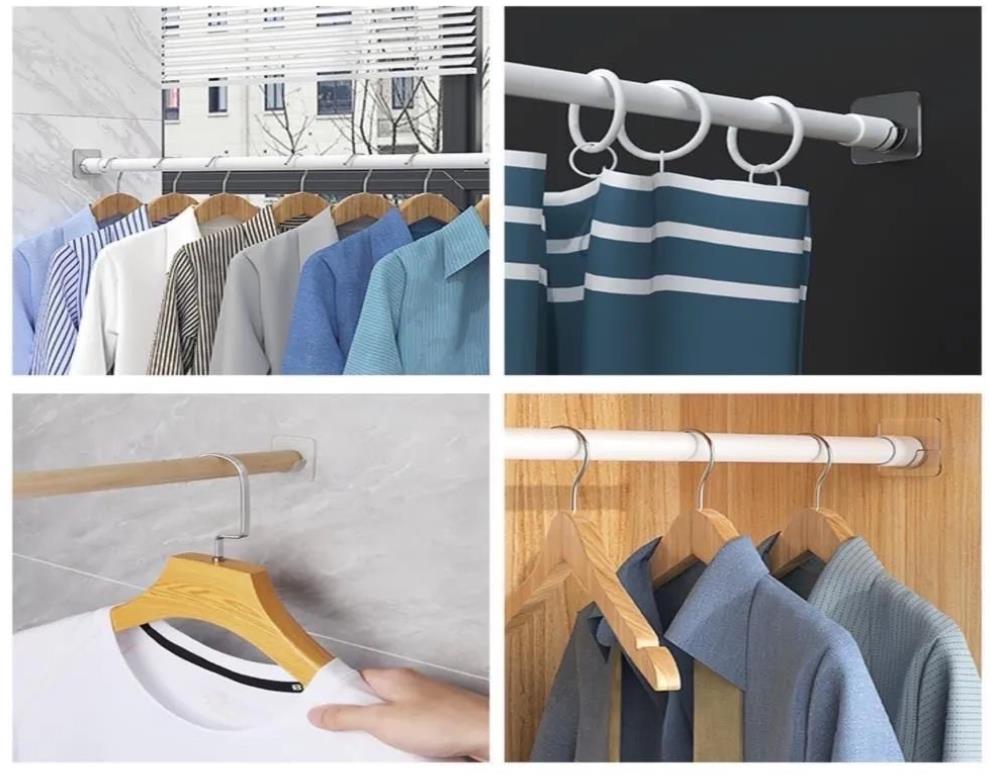 Samolepiaci držiak tyče / háčik – typu U (2 ks)