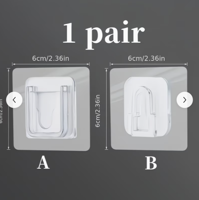 Samolepiaci držiak s protikusom - 3 páry