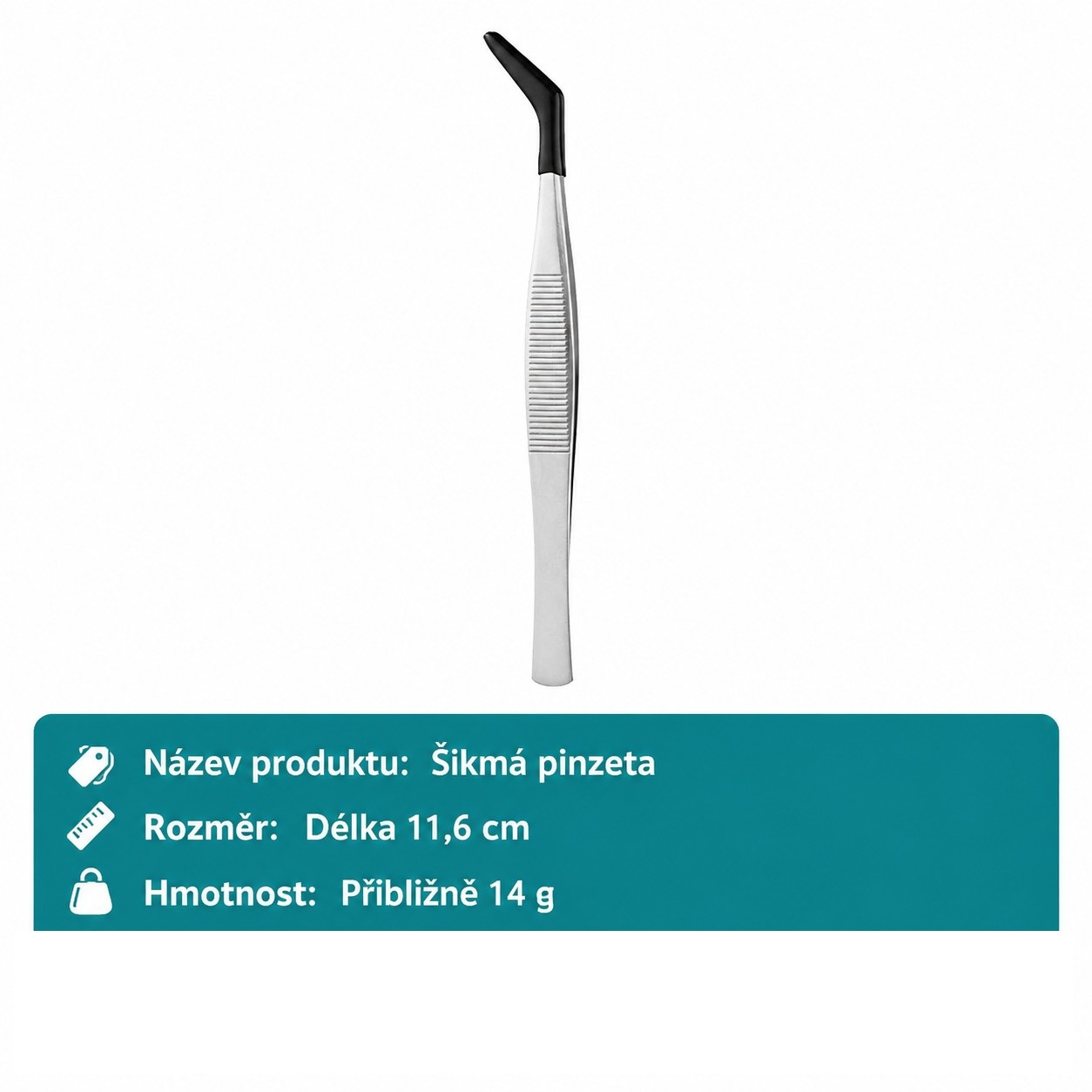 Súprava nerezových pinziet s ochranou hrotov – 6 ks