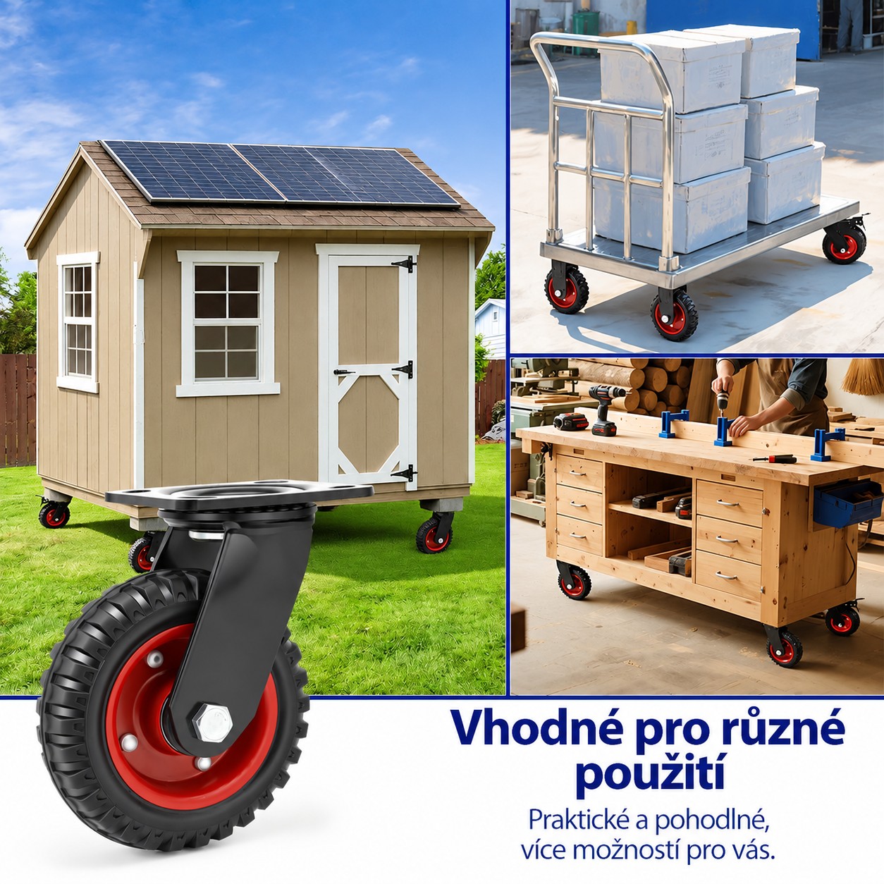 Otočné transportné koliesko 150 mm - nosnosť 160 kg