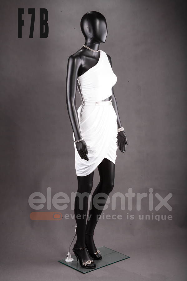 Abstraktných dámska figurína, manekýnka čierna F7B