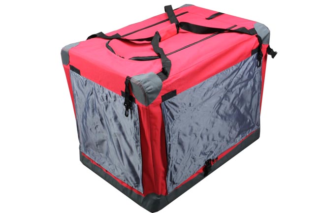 Klietka pre psa látková, prepravky, XL červená 3016 ELEMENTRIX