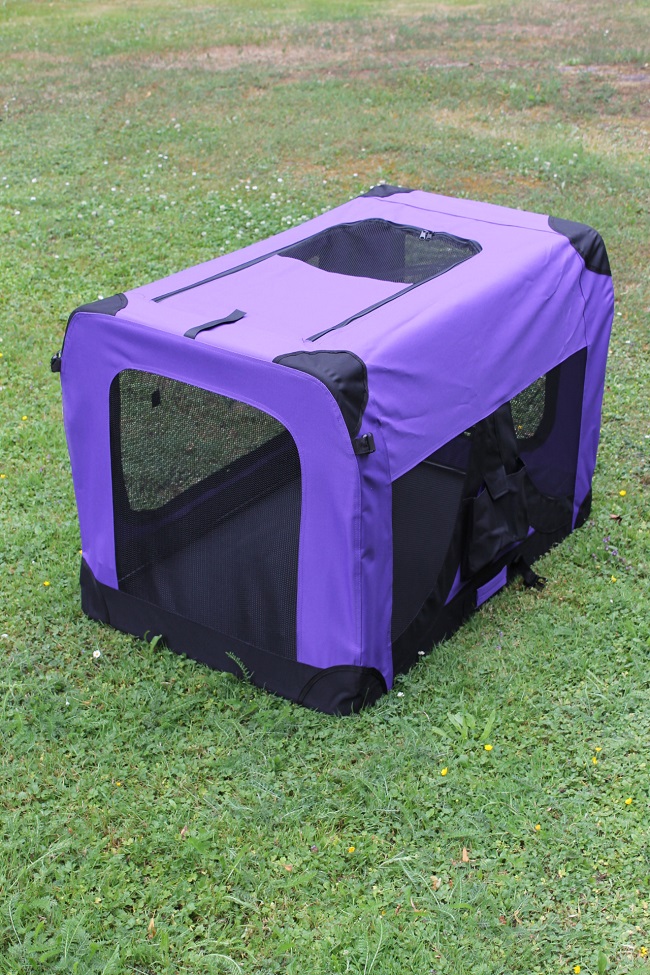Klietka pre psa látková, prepravky, veľ. 3XL fialová ELEMENTRIX