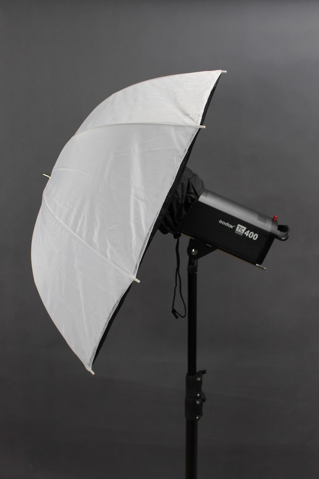 Softboxový fotografický odrazový dáždnik, Odrazový softbox, dáždnik 102cm, biely