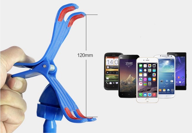 Držák mobilu na postel nebo stůl, bílý