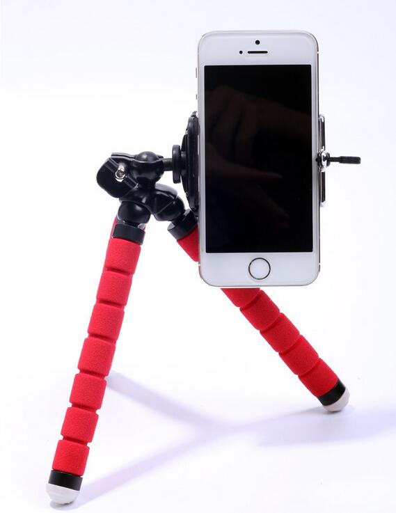 Octopus stativ, Octopus tripod pro chytrý telefón červený