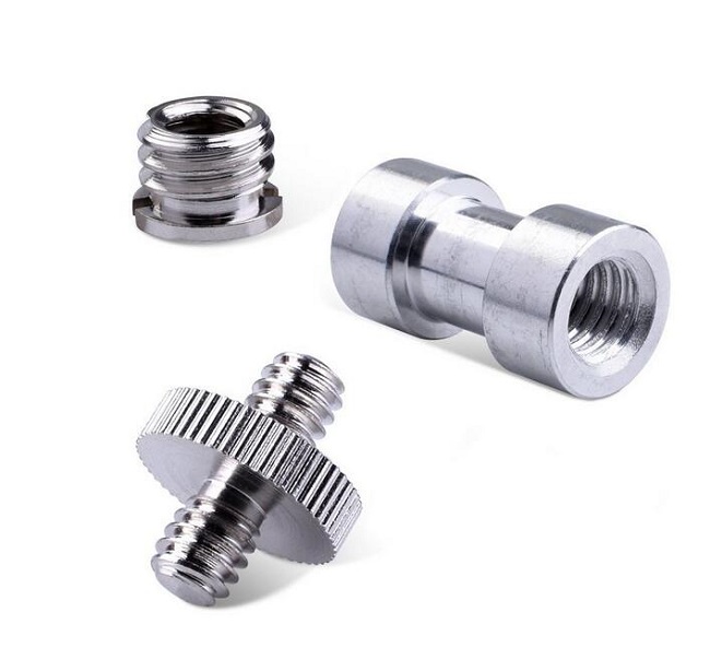 Statívový čap 5/8 ", redukcia, skrutka 3v1 oceľ 1/4