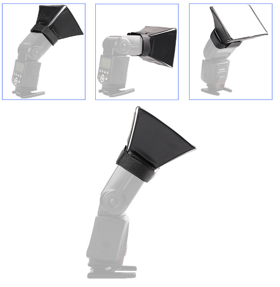 Softbox, minisoftbox s barevými filtrami 10x13cm