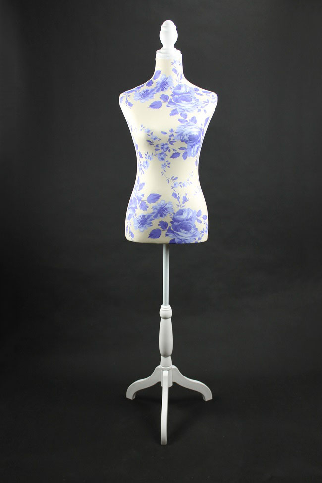 Aranžérska / krajčírska panna dámska modrý kvet 124